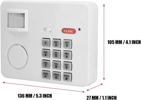 Wireless Security Keypad Alarm Motion Sensor Alarm Password Home Security Keypad Remote Infrared Detectors by Socobeta