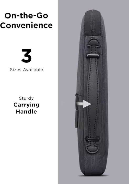 Lenovo Urban 13 Inch Laptop Sleeve for MacBook Air/Pro, Water Resistant Notebook/Tablet Case - Charcoal Grey