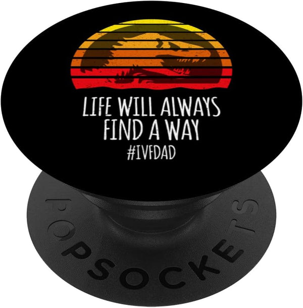 Retro IVF Dad Shirt - Vintage IUI Gift PopSockets Swappable PopGrip