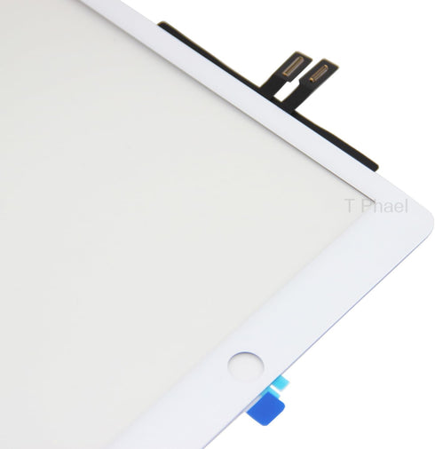 White Touch Screen Digitizer Repair Kit for iPad 9.7" 2018 iPad 6 6th Gen A1893 A1954 Front Glass Replacement (Without Home Button,not Include LCD) +Pre-Installed Adhesive + Tools