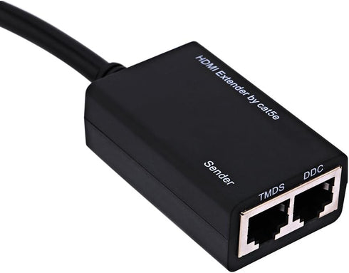 30M HDMI Extender Repeater by CAT5e, Sender + Receiver, TMDS DDC Over RJ45, Supports 1080P