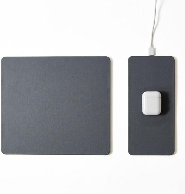 POUT H3 Split Wireless Charging Mouse Pad, Fast Qi Wireless Charger Magnetically Attaches to Mousepad Mat, Compatible