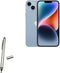 BoxWave Stylus Pen for Apple iPhone 14 Plus - DualTip Capacitive Stylus, Fiber Tip & Disc Tip, Metallic Silver