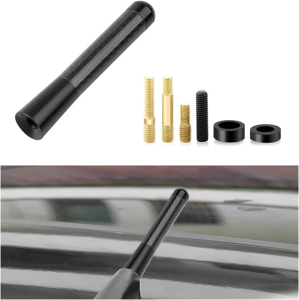 Yourkar Car Short Antenna, 3.15 Inch Aluminum Auto Roof Mount Short Antenna, Radio
