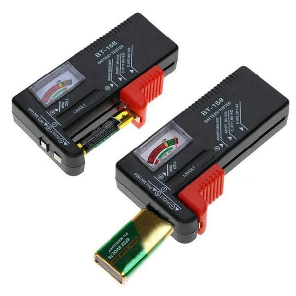 Black Universal BT168 Digital Battery Tester Volt Checker for AA AAA 9V Button Multiple Voltage Tools Battery Tester