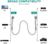 Goalfish 10M/32FT RCA Cable, 2RCA Male to Male Stereo Audio Cables, Hi-Fi Sound, Shielded, Grey for Home Theater
