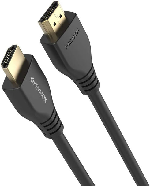 Keymox 8K HDMI Cable 6ft, HDMI 2.1, 48Gbps Ultra HD High Speed, Supports 4K@120Hz & 8K@60Hz, Compatible with Apple TV,