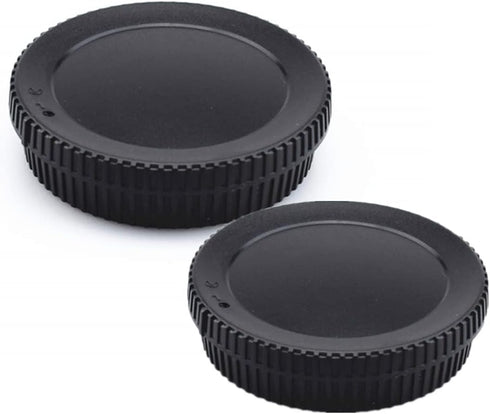 Body Cap & Rear Lens Cover for Nik Z Mount Camera Lens Z7II Z6II Z50 Z6 Z7 Replaces LF-N1 BF-N1 (2pcs)