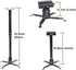 Yuarisx Projector Mount Wall Ceiling Bracket Adjustable Height and Tilt Extendable Arms DLP LCD Projection for Home