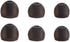 Silicone Replacement Ear Tips for Mpow, Tozo, Aukey, Senso Bluetooth Earphones, 6 Pairs (Black and Gray)