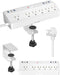 Fararaka Desk Clamp Power Strip, 40W Fast Charging Station, Desktop Mount Surge Protect