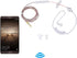 Yoidesu Universal 3.5mm Jack Acoustic Hollow Air Tube Earbuds with Microphone, Anti-Radiation Wired Earpiece (Clear)
