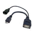 chenyang Micro USB Male to USB 2.0 Female OTG Cable with Micro USB Auxiliary Power Supply