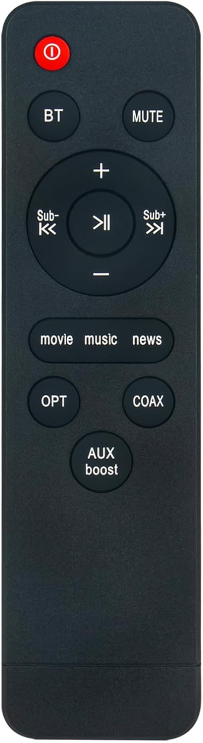 Replacement Remote Control for Saiyin Sound Bar DS6403, DS6343, DS6801K Home Theater System