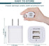 ?5Pcs? USB Plug, Wall Charger Fast Charging Block, Power Adapter Cube 2 Port Charge Travel Brick Cell Quick Chargers Box cargador for iPhone 14 13 12 SE 11Pro Max Samsung Galaxy LG iPad X 8 7 6 Plus