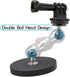 SUREWO Magnetic Camera Mount with Mini Universal Head, Magnetic Base Stand with 1/4"-20 Thread for GoPro Hero 12 11 10