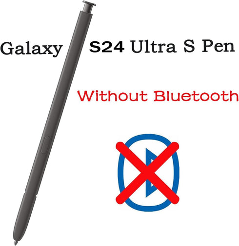 2 Pack Galaxy S24 Ultra S Pen Replacement for Samsung Galaxy S24 Ultra 5G Stylus Pen Without Bluetooth (Dark Gray)