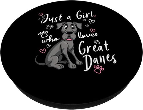 Funny Great Dane Dog Owner PopSockets PopGrip, Swappable Grip for Phones & Tablets