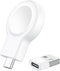 2024 Upgrade Magnetic Portable Charger for Apple Watch, USB C & USB A Fast Wireless Charging for iWatch Series