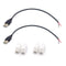 2PCS 22AWG Short USB Plug Pigtail 2 Wire Cable, 0.3M/1FT USB 2.0 Male Bare Wire Pigtail 2Pin Open End Extension Cables