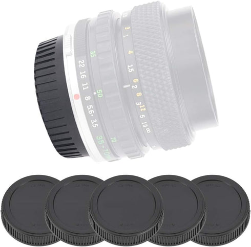 Camera Rear Lens, 5PCS Portable Plastic Cover for Olympus Lenses