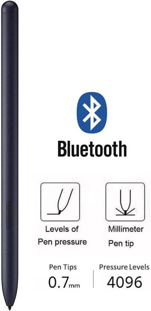 Galaxy Tab S9 S Pen (With Bluetooth, 4096 Pressure Sensor) Compatible with Tab S9, S9 Plus, S9 Ultra 2023 (Black)