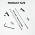 Gracilaria 2PCS (M3 End,M3x150mm RC Boat Push Rod Kit Plastic Tie Rod Ends Ball Joint with Pushrod and Pushrod