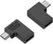 QIANRENON USB C to Micro USB 90° Angle Charging Data Connector, Right Angle Adapter for Phone and Camera