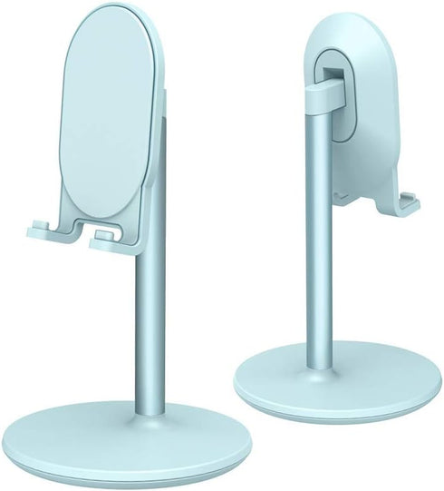 Bright Stone Adjustable Phone Stand for Desk, Compatible with 4"-12.9" Phones/Tablet/iPhone/iPad/Switch (Blue)