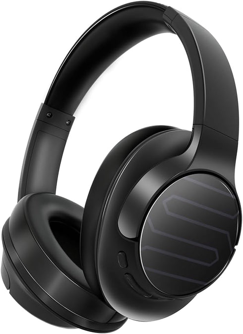 Soul Ultra Wireless 2 - Black Wireless Over Ear Bluetooth Headphones, 65 hrs Playtime, Low Latency, Deep Bass, Foldable