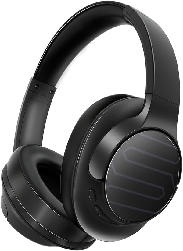 Soul Ultra Wireless 2 - Black Wireless Over Ear Bluetooth Headphones, 65 hrs Playtime, Low Latency, Deep Bass, Foldable