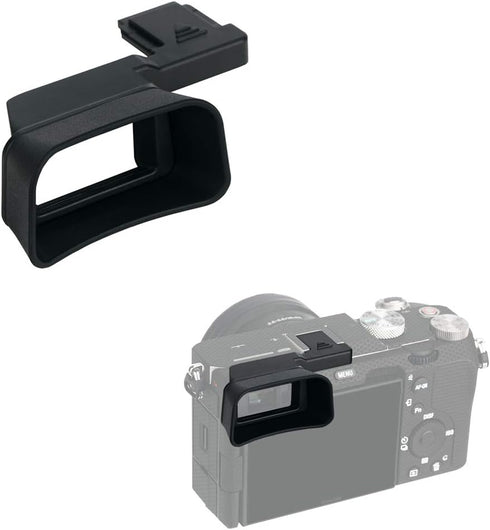 KIWIFOTOS Soft Silicone Extended Viewfinder Eyecup Eye Cup Eyepiece for Sony A7C