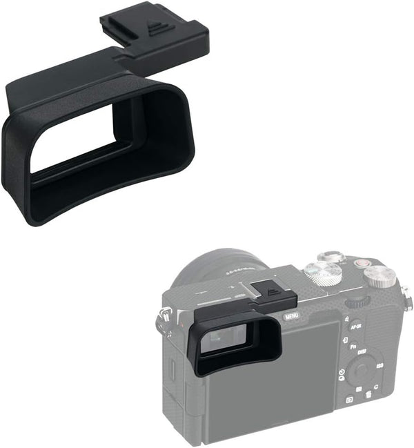 KIWIFOTOS Soft Silicone Extended Viewfinder Eyecup Eye Cup Eyepiece for Sony A7C