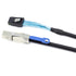 SFF-8644 SFF-8087 12Gbps 28AWG 10 (1M) Mini SAS HD with IC to Server Stacking Cable High Speed Ohm Data Cable, Black