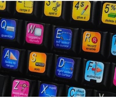Steinberg CUBASE/NUENDO Keyboard Stickers for Desktop, Laptop, or Notebook Keyboard Label Set