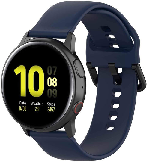 KOMI Compatible Galaxy Watch Band for Active 2, 20mm Soft Silicone Replacement Strap for 44mm 40mm
