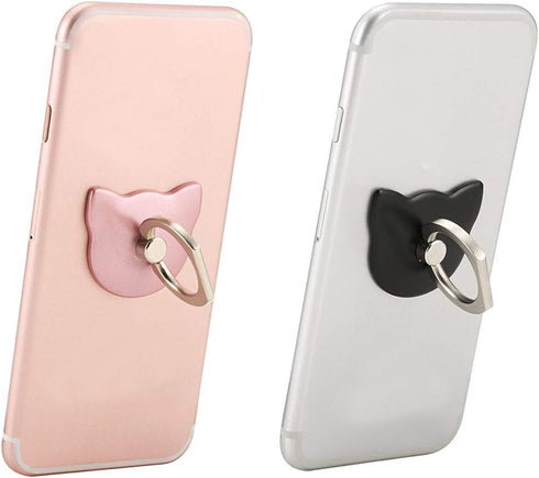 lenoup Holder,360 Cat Cell Phone Rotation Phone Ring Kickstand,Universal Cell Phone Ring Grip for Almost All Phones,Pad