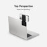 MOFT Magnetic Laptop and iPhone Mount, Foldaway Portable Holder for Dual-Screen Setup, Black