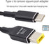 NFHK Type-C USB-C 135W to DC Rectangle 11.0 * 4.5mm Power PD Charge Cable for Thinkpad X1 Legion Y7000P Laptop DC20V