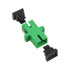 50PC Green SC Singlemode Fiber Optical Coupler, SC Female to SC Female APC Adapter for Network Internet Connector