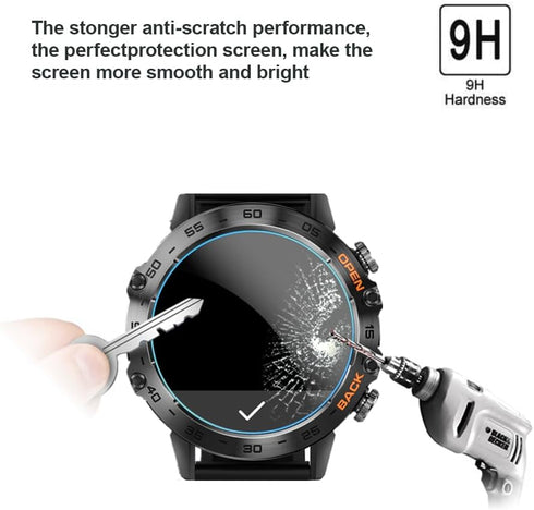 Screen Protector for K52 1.39 Inches Smartwatch, 9H Tempered Glass Protective Film for ESFOE K52