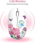 TENMOS M101 Wireless Mouse - Cute Silent Computer Mice with USB Receiver, 2.4G Optical Travel Mouse 1600 DPI (butterfly)