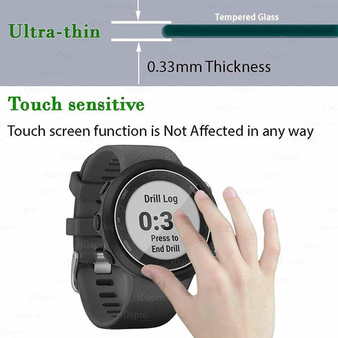 4 Pack Screen Protector for SAMSUNG Galaxy Watch 6 Classic 47mm, Tempered Glass Anti-Scratch Bubble-Free