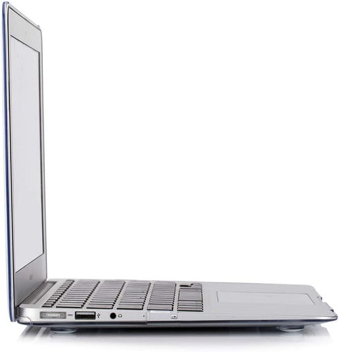 RUBAN Compatible with MacBook Air 11 Inch Case, Model A1370 A1465, Soft Touch Plastic Hard Shell Case, Crystal Clear