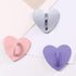 SiLnmLih 12 Pcs Metal Phone Finger Grip Hook Adhesive Heart Shaped Phone Charm Hook Smartphones Accessories Charm Loop