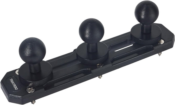 TWAYRDIO Dash Track Mount with 3pcs 1" Track Ball Compatible with RAM Mounts