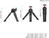Handheld Mini Tripod for Camera, Tabletop Tripod with 360° Ball Head for Sony ZV-1 RX100VII RX100 VI RX100V A7C