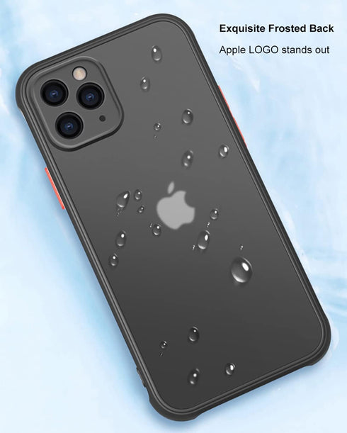 ZEZHOU iPhone 11 Pro Max Phone Case - Shockproof Military Grade Drop Protection, Protective Hard Back Slim Translucent