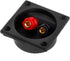 Pinhaijing Square Shape Double Binding Post Speaker Box Terminal Cup, Black and Red