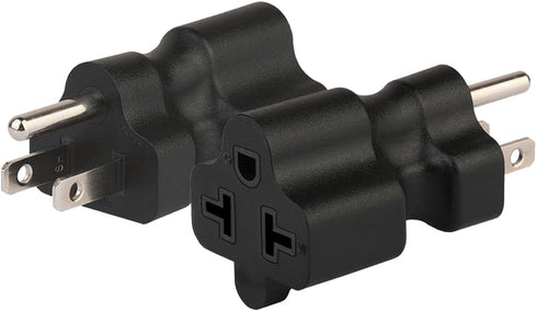 TEWOXIN 3 PCS NEMA 5-15P to 5-20R/6-15R/6-20R Adapter,4-in-1 15A 20A 125V 250V Power